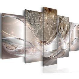 Canvas-taulu Artgeist Sparkling Dandelions, vaaleanpunainen, eri kokoja