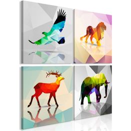 Canvas-taulu Artgeist Colourful Animals, eri kokoja