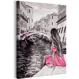 Canvas-taulu Artgeist Woman in Venice, eri kokoja