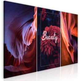 Canvas-taulu Artgeist Beauty of Canyons, 3-osainen, 60x120cm