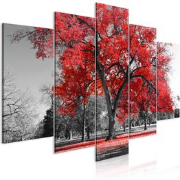 Canvas-taulu Artgeist Autumn in the Park, 5-osainen, eri kokoja