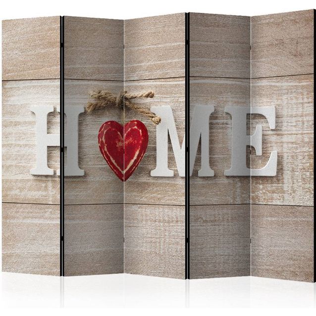 Sermi Artgeist Home and red heart 225x172cm