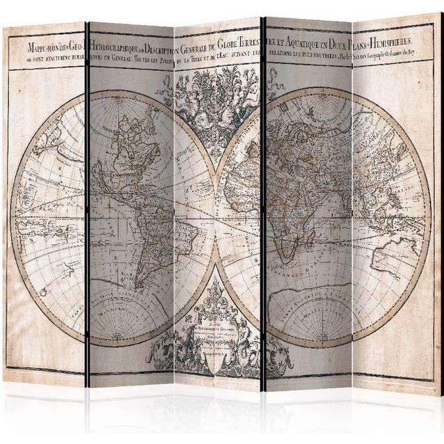 Sermi Artgeist Mappe-Monde Geo-Hydrographique 225x172cm