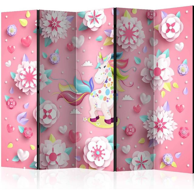 Sermi Artgeist Unicorn on Flowerbed II 225x172cm