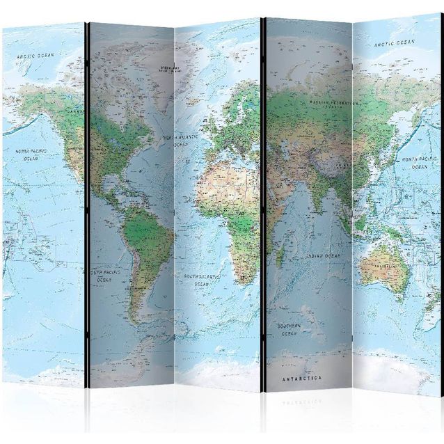 Sermi Artgeist World Map 225x172cm