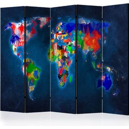 Sermi Artgeist Colorful map 225x172cm