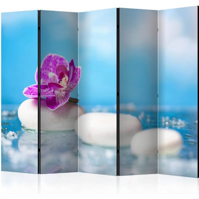 Sermi Artgeist Pink Orchid and white Zen Stones II 225x172cm