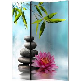 Sermi Artgeist Water Lily and Zen Stones 135x172cm