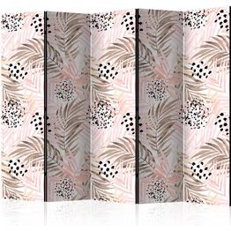 Sermi Artgeist Pink Palm Leaves II 225x172cm