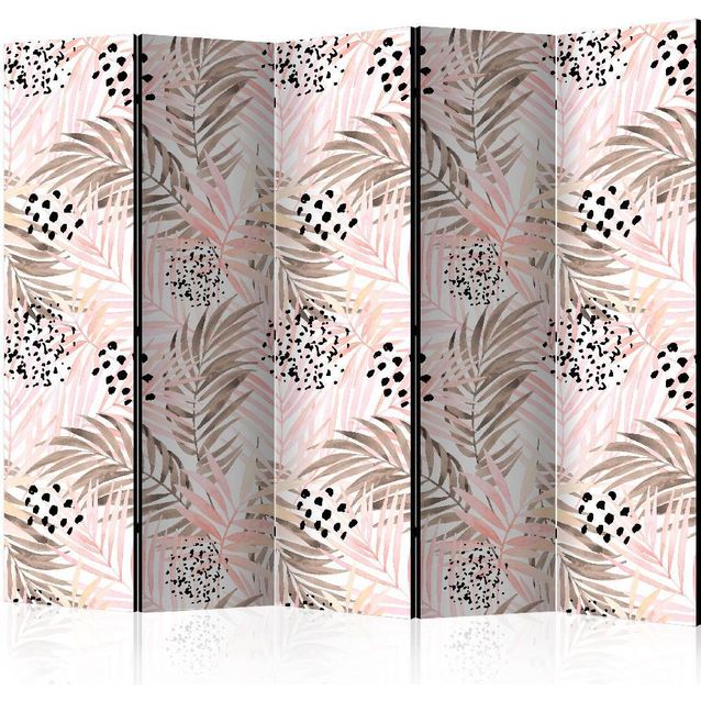 Sermi Artgeist Pink Palm Leaves II 225x172cm