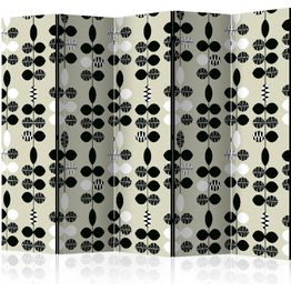 Sermi Artgeist Black and White Dots II 225x172cm