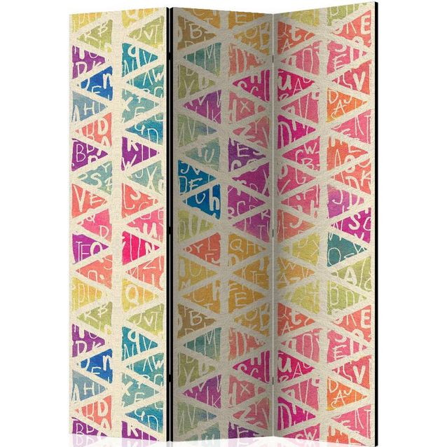 Sermi Artgeist Letters nad Triangles 135x172cm