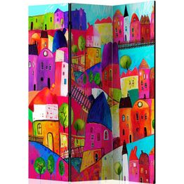 Sermi Artgeist Rainbow-hued town 135x172cm