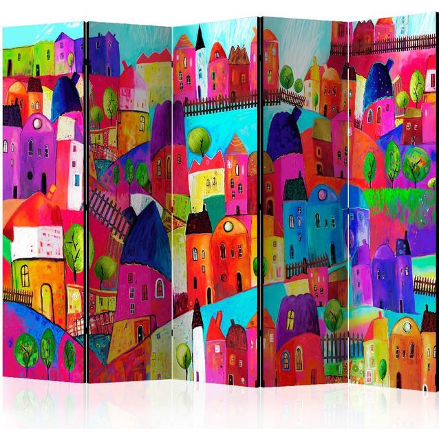 Sermi Artgeist Rainbow-hued town II 225x172cm