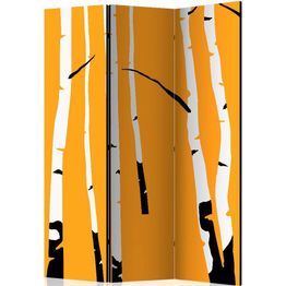 Sermi Artgeist Birches on the orange background 135x172cm