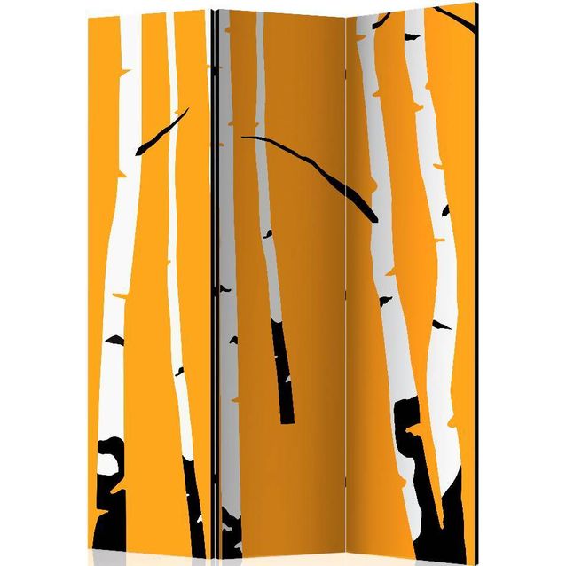 Sermi Artgeist Birches on the orange background 135x172cm