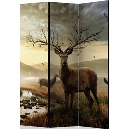 Sermi Artgeist Deers by mountain stream 135x172cm