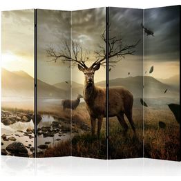 Sermi Artgeist Deers by mountain stream II 225x172cm
