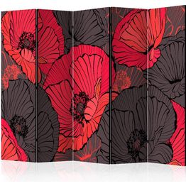 Sermi Artgeist Pleated poppies II 225x172cm