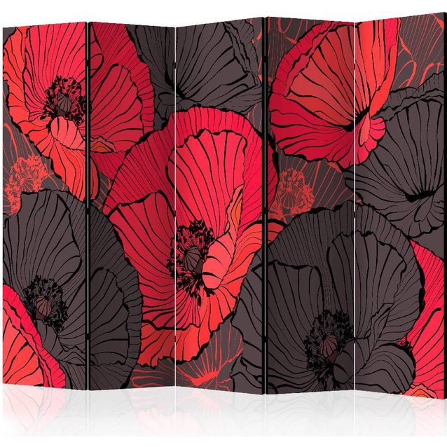 Sermi Artgeist Pleated poppies II 225x172cm