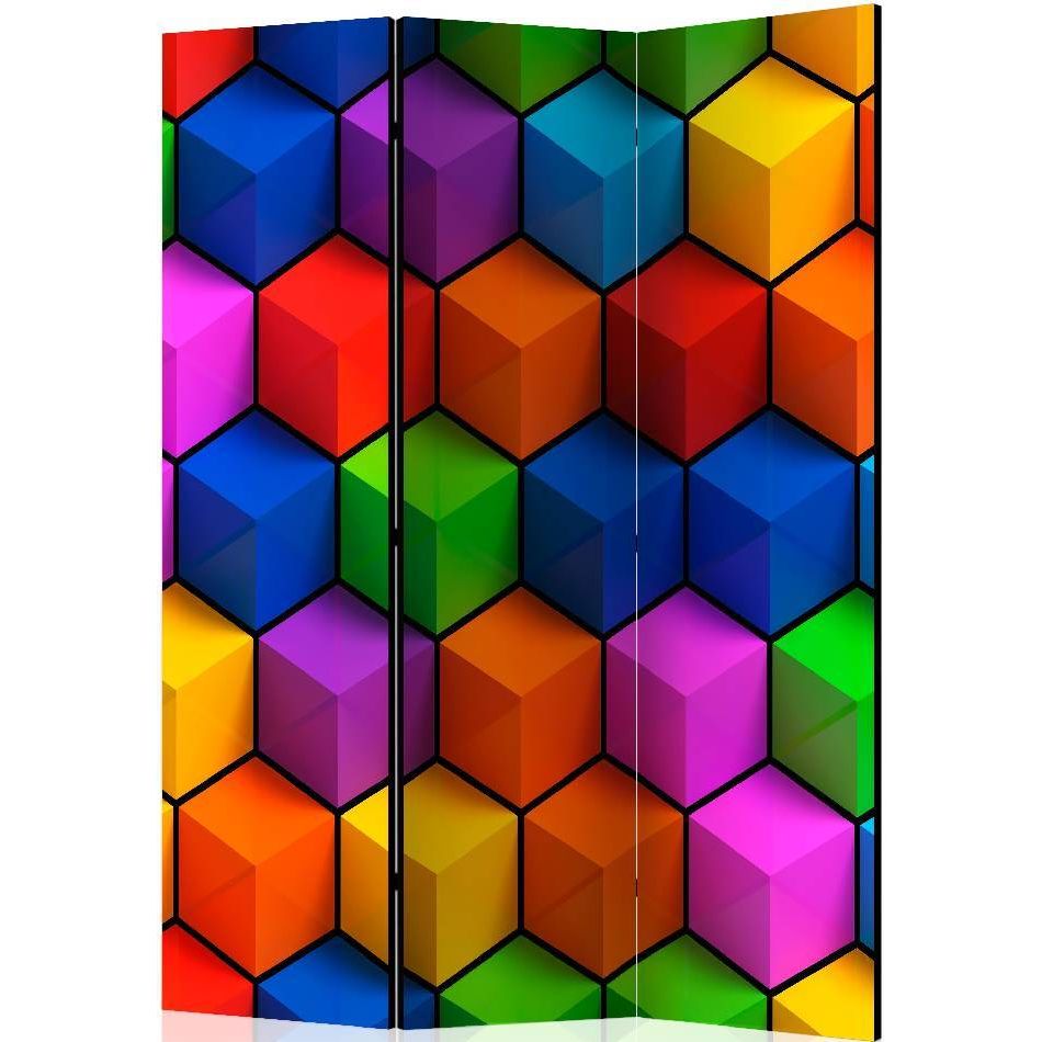 Sermi Artgeist Colorful Geometric Boxes 135x172cm