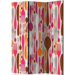 Sermi Artgeist Cutlery - pink and violet 135x172cm