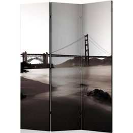 Sermi Artgeist San Francisco: Golden Gate Bridge in black and white 135x172cm