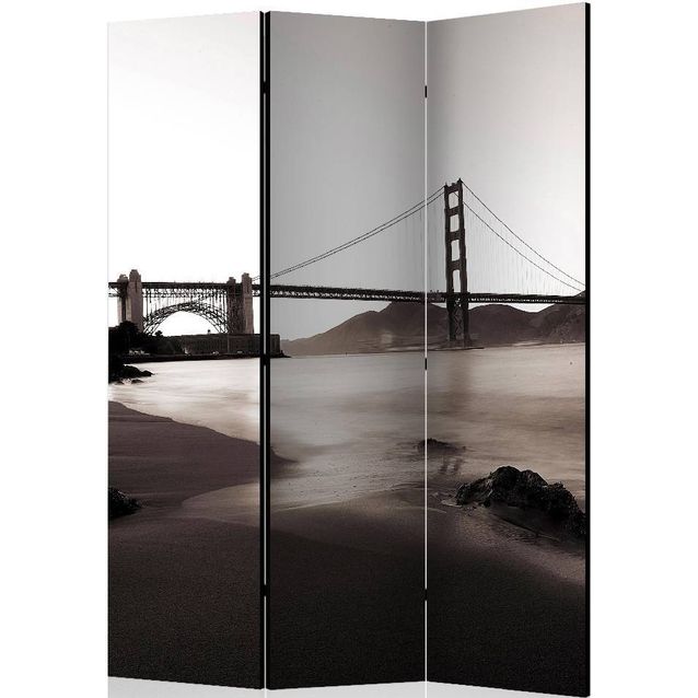 Sermi Artgeist San Francisco: Golden Gate Bridge in black and white 135x172cm