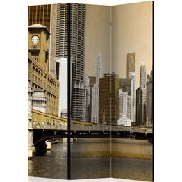 Sermi Artgeist Chicago's bridge - vintage effect 135x172cm