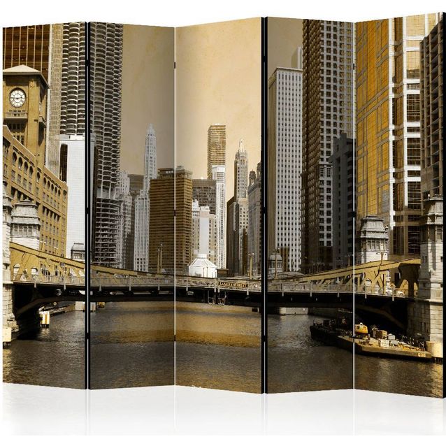 Sermi Artgeist Chicago's bridge - vintage effect II 225x172cm