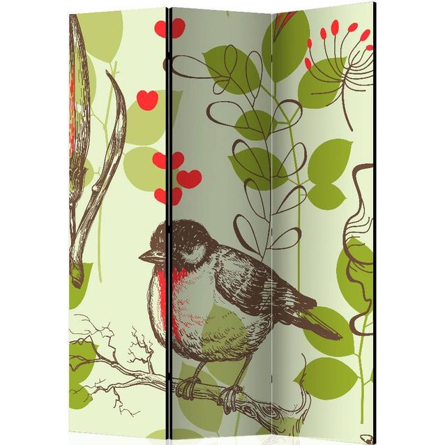 Sermi Artgeist Bird and lilies vintage pattern 135x172cm