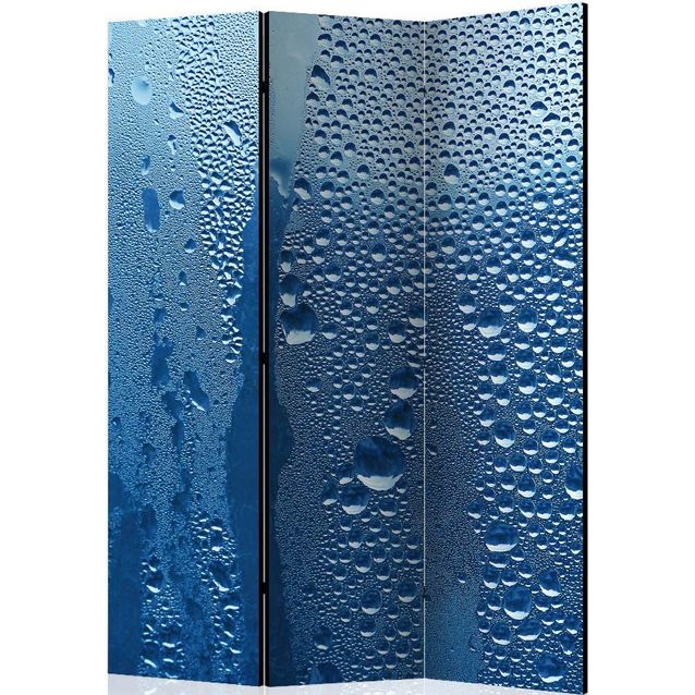 Sermi Artgeist Water drops on blue glass 135x172cm