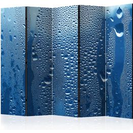 Sermi Artgeist Water drops on blue glass II 225x172cm