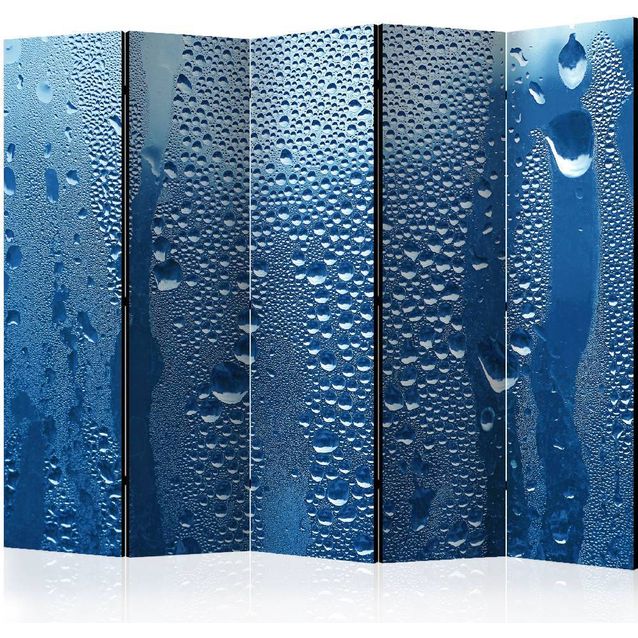 Sermi Artgeist Water drops on blue glass II 225x172cm