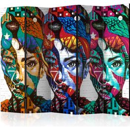 Sermi Artgeist Colorful Faces II 225x172cm