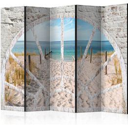Sermi Artgeist Window View - Beach II 225x172cm