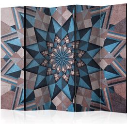 Sermi Artgeist Star Mandala -Brown and Blue II 225x172cm