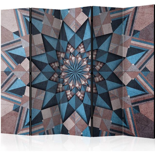 Sermi Artgeist Star Mandala -Brown and Blue II 225x172cm