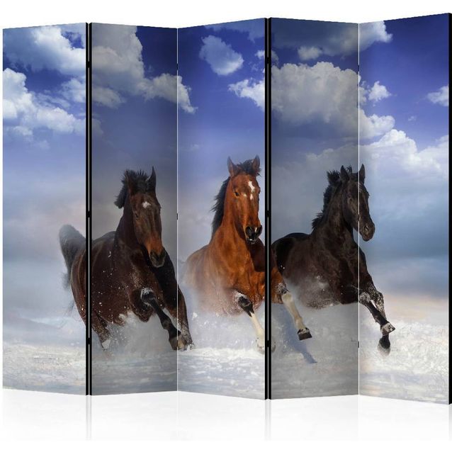 Sermi Artgeist Horses in the Snow II 225x172cm