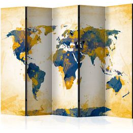 Sermi Artgeist Map of the World - Sun and sky II 225x172cm