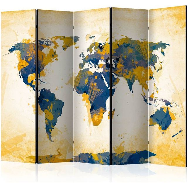 Sermi Artgeist Map of the World - Sun and sky II 225x172cm