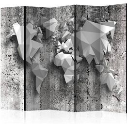 Sermi Artgeist World Map: Origami II 225x172cm