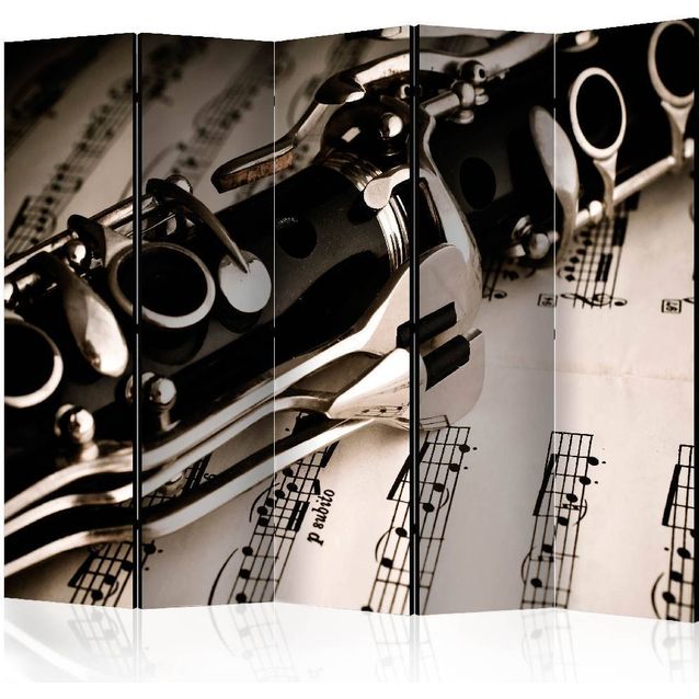Sermi Artgeist Clarinet and music notes II 225x172cm