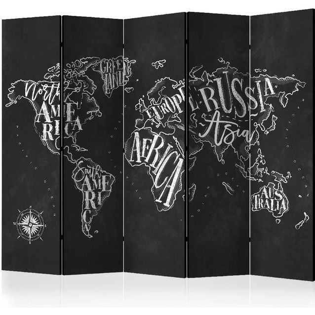 Sermi Artgeist Retro Black Continents II 225x172cm