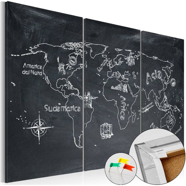 Korkkitaulu Artgeist Geography lesson eri kokoja