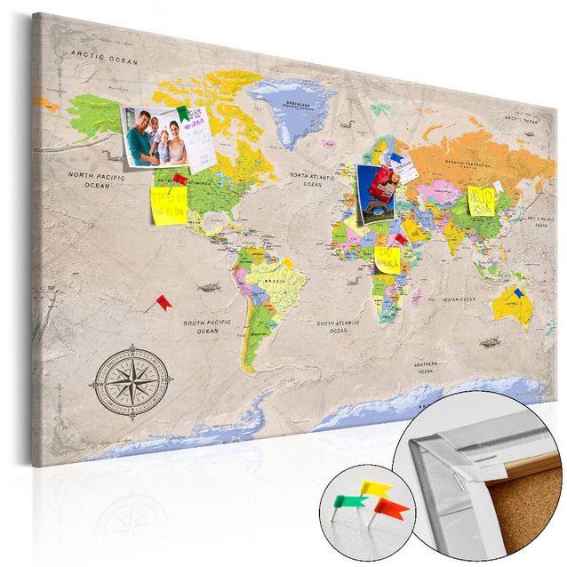 Korkkitaulu Artgeist Maps: Vintage Style eri kokoja