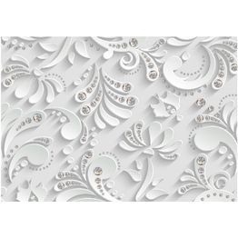 Kuvatapetti Artgeist Flowers with Crystals eri kokoja