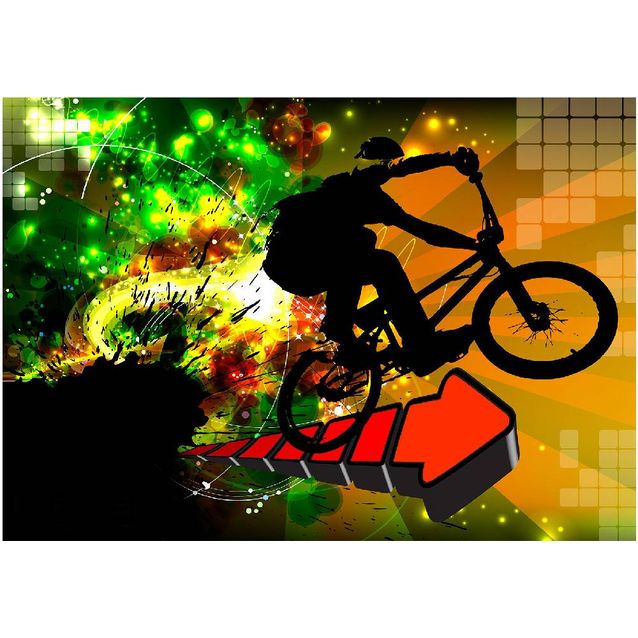 Kuvatapetti Artgeist Bicycle Tricks eri kokoja