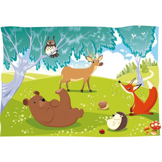 Lastenhuoneen tapetti Artgeist Funny animals, eri kokoja