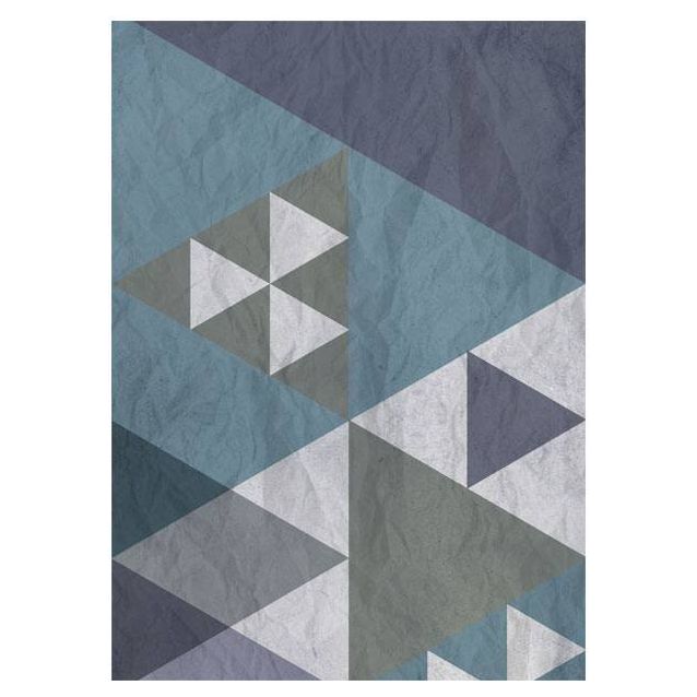 Tapetti Artgeist Blue patchwork 50x1000cm